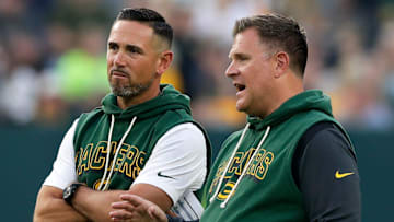 Green Bay Packers head coach Matt LaFleur and general manager Brian Gutekunst