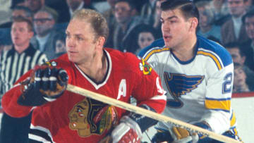 Bobby Hull of the Chicago Black Hawks in 1968