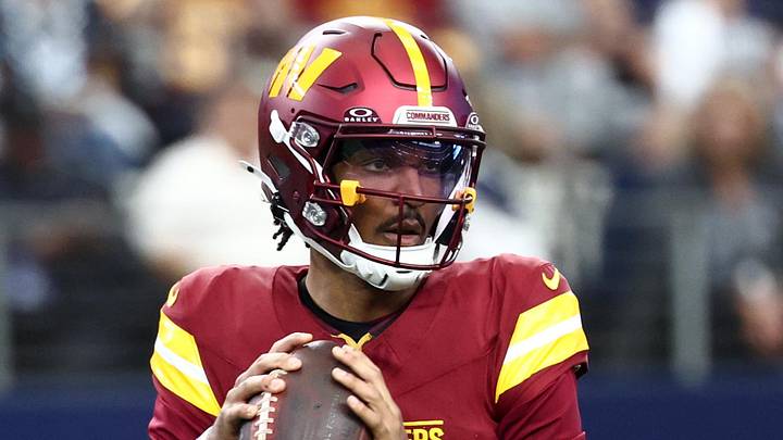 Washington Commanders quarterback Jayden Daniels