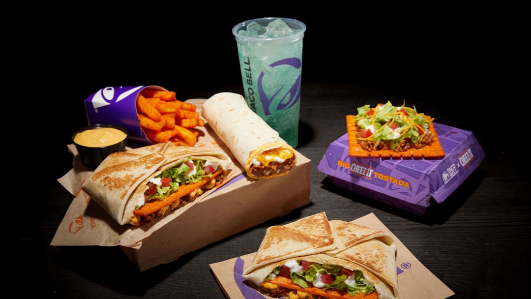 Taco Bell Cheez-It Box and Tostada - credit: Taco Bell