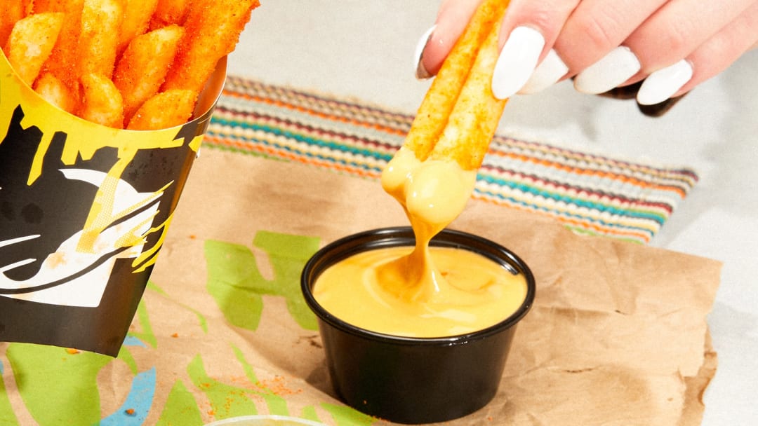 Taco Bell Nacho Fries With Vegan Sauce - credit: Taco Bell