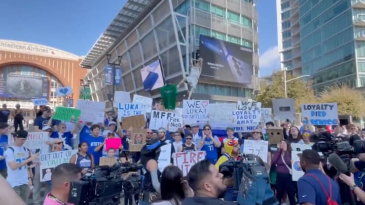 Mavericks fans aren't happy with Nico Harrison. Mavericks fans aren't happy with Nico Harrison.