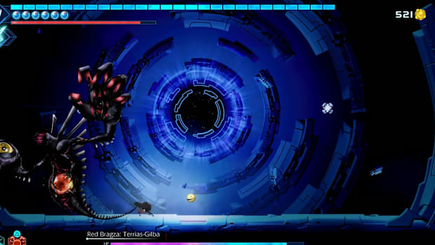 G-Host fighting the protagonist in Shadow Labyrinth.