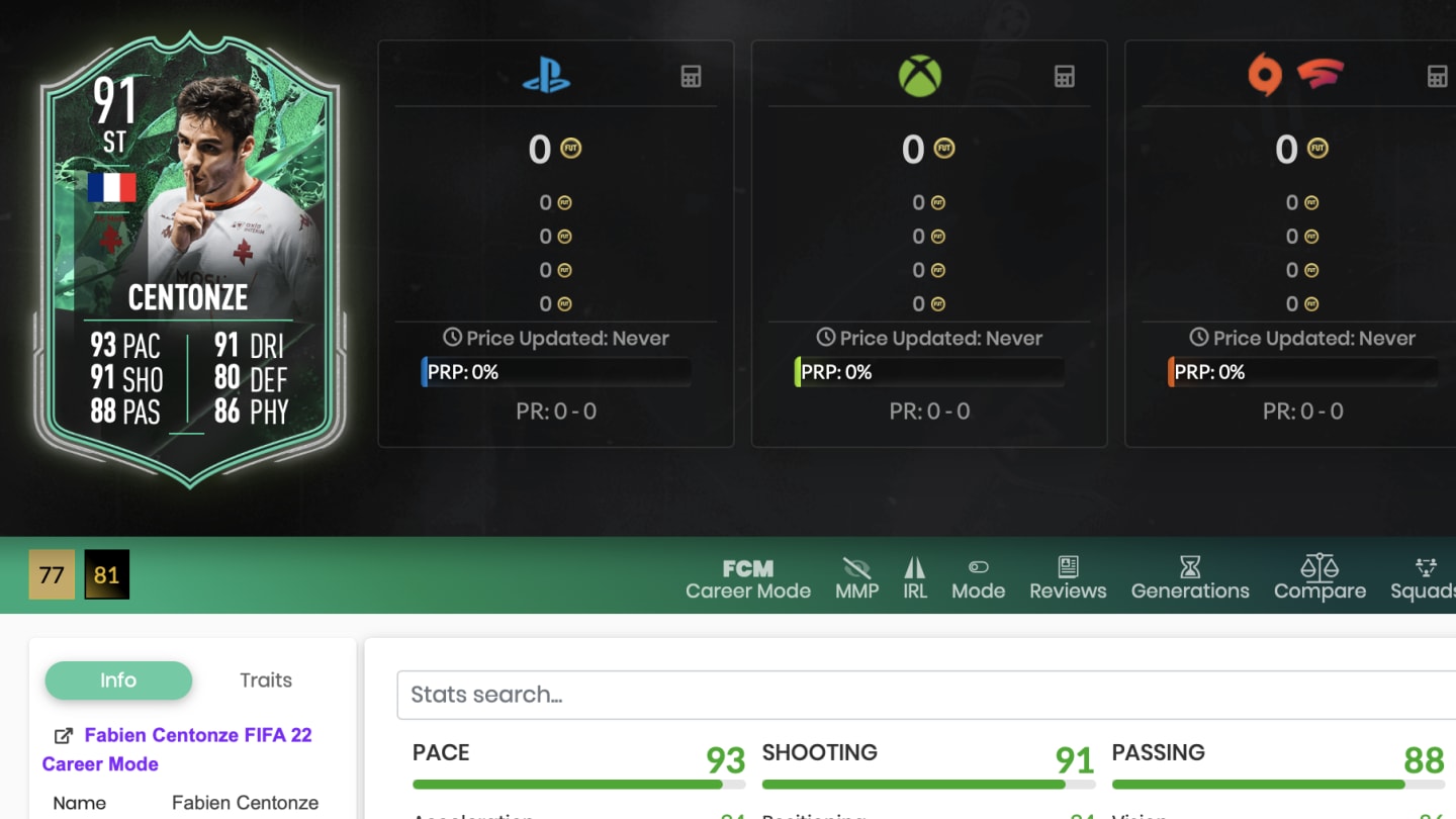How to complete the Fabien Centonze Shapeshifters objective in FIFA 22?