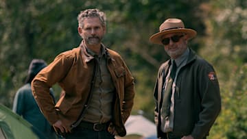 Untamed. (L to R) Eric Bana as Kyle Turner, Sam Neill as Paul Souter in episode 104 of Untamed