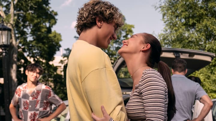 Steven (Sean Kaufman), Jeremiah (Gavin Casalegno), and Belly (Lola Tung) in THE SUMMER I TURNED PRETTY 