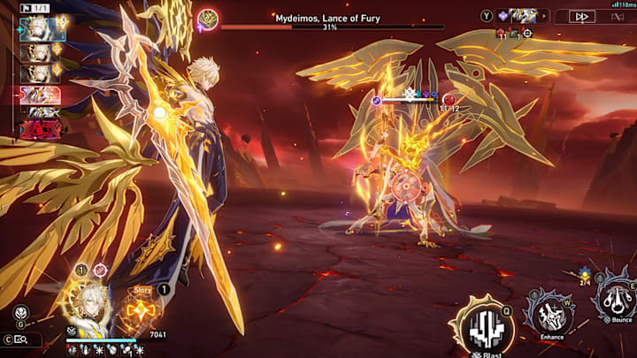 Honkai: Star Rail screenshot of Khaslana fighting Mydeimos.