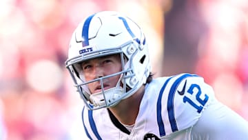 Michael Badgley of the Indianapolis Colts attempts a kick