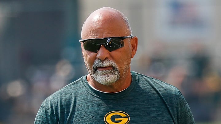 Green Bay Packers assistant head coach and special teams coordinator Rich Bisaccia during training camp.