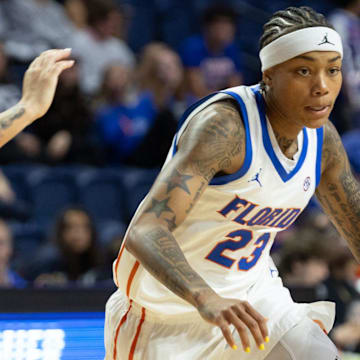 Florida guard Liv McGill (23) is off to a strong start in his sophomore season with the Gators.