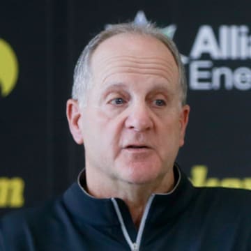 Iowa football’s defensive coordinator Phil Parker speaks to the media Tuesday, Sept. 24, 2024 in Iowa City, Iowa.