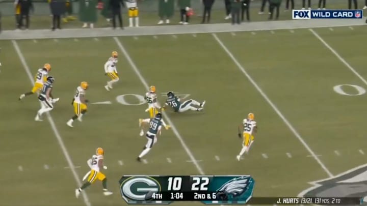 Barkley gave up a touchdown to secure Phily the win. Barkley gave up a touchdown to secure Phily the win.