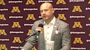 P.J. Fleck at his weekly in-season press conference on Nov. 17, 2025.