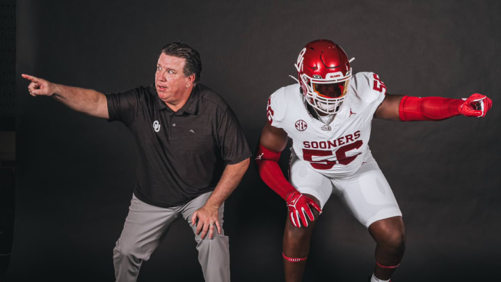 2025 OL Michael Fasusi and Bill Bedenbaugh