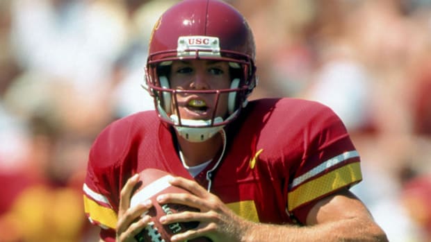 Former USC Trojans quarterback Carson Palmer Matt Leinart Caleb Williams Jayden Maiava Husan Longstreet USC football