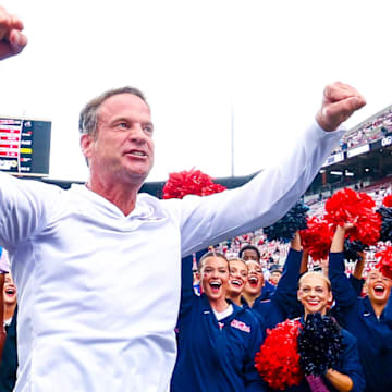 Ole Miss Rebels head coach Lane Kiffin is reportedly the Florida Gators' top choice in its coaching search.