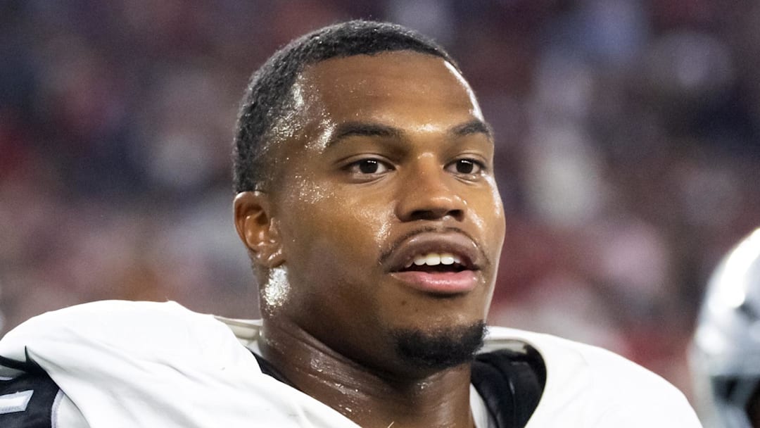 Las Vegas Raiders defensive end Tyree Wilson.