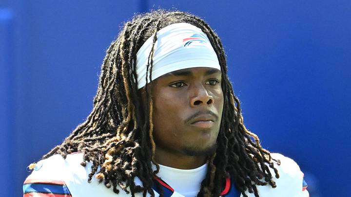 Aug 15, 2026; Orchard Park, New York, USA; Buffalo Bills defensive back Maxwell Hairston (31) warms up before a pre-season game against the Carolina Panthers at the New Highmark Stadium. Mandatory Credit: Mark Konezny-Imagn Images