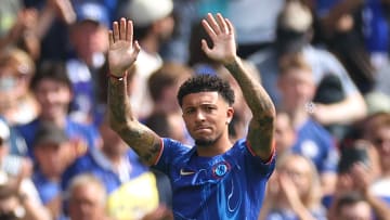Sancho was presented at Chelsea on Sunday