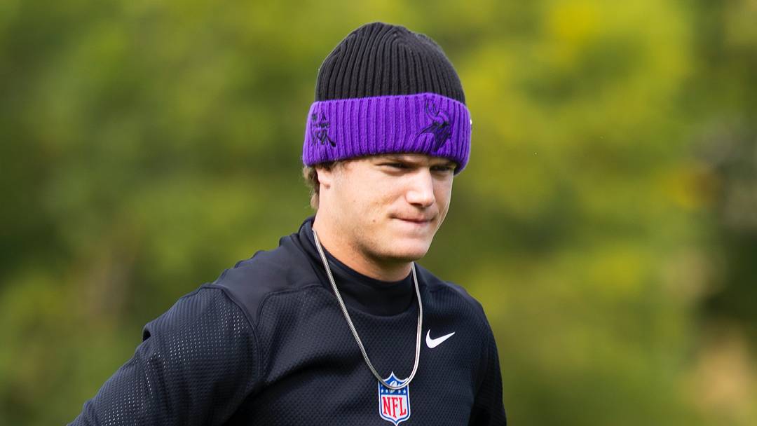 Minnesota Vikings quarterback J.J. McCarthy. 