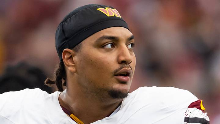 Washington Commanders offensive tackle Brandon Coleman 