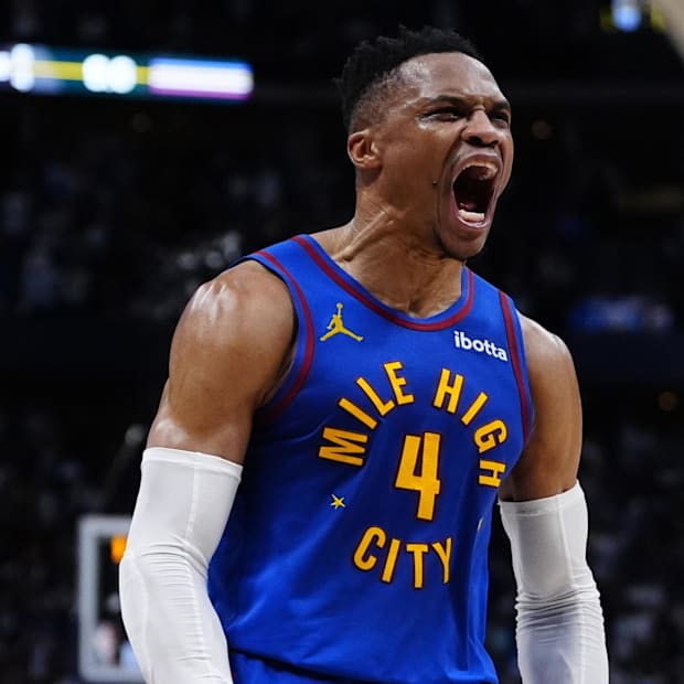Denver Nuggets guard Russell Westbrook (4)