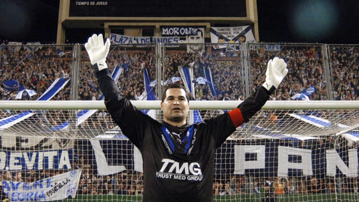 Chilavert, uno de los máximos ídolos de Vélez. Chilavert, uno de los máximos ídolos de Vélez.