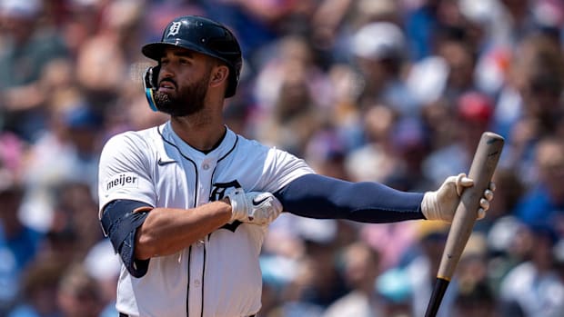 Detroit Tigers left fielder Riley Greene
