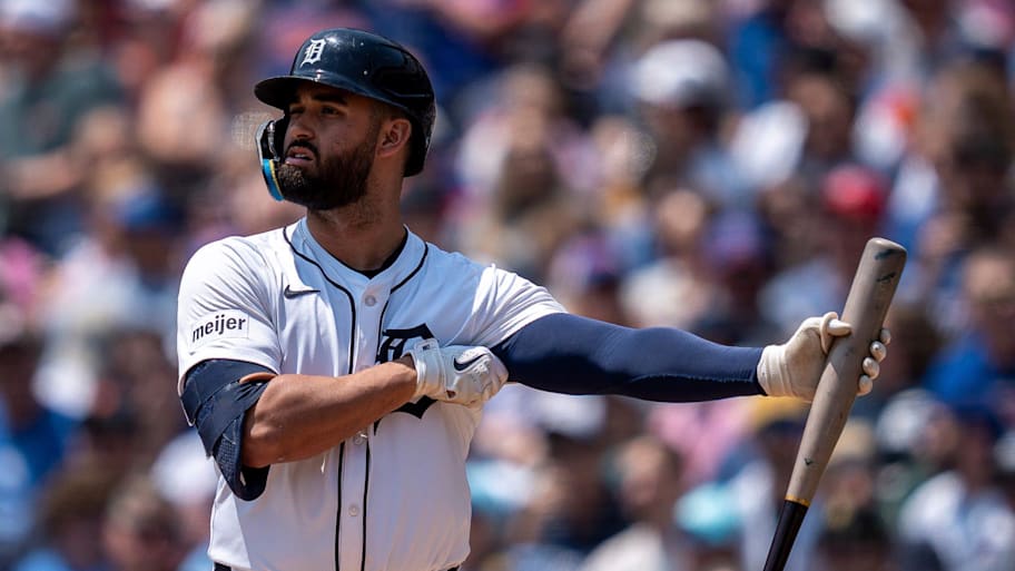 Detroit Tigers left fielder Riley Greene