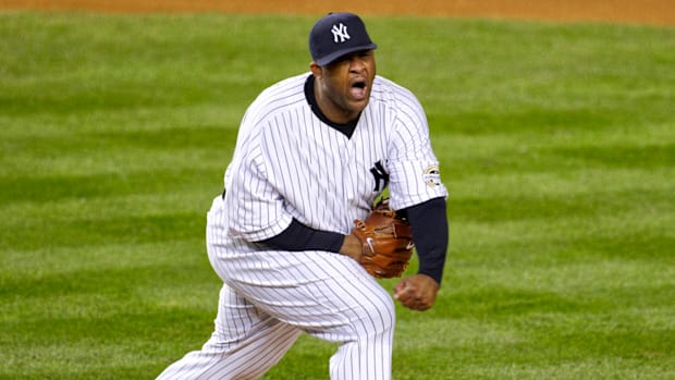 CC Sabathia pitches for New York Yankees in 2009 playoffs