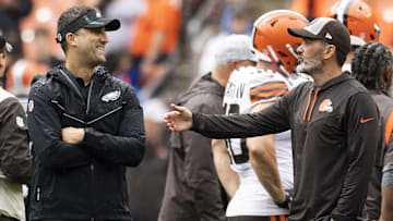 Nick Sirianni, Philadelphia Eagles (L), Kevin Stefanski, Cleveland Browns (R) 
