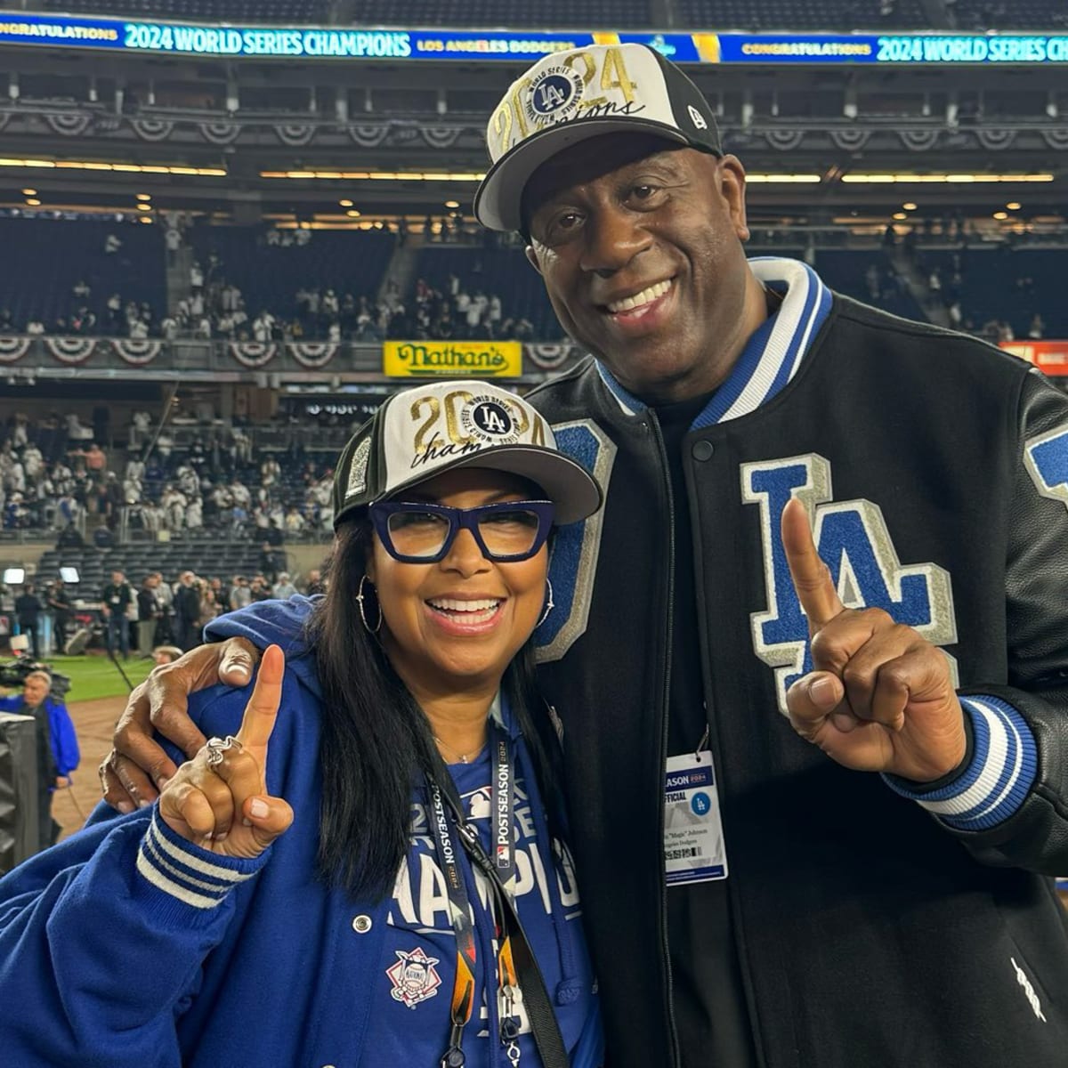 Magic Johnson celebrates another championship with Dodgers World Series win