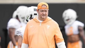 Tennessee head coach Josh Heupel during Tennessee football preseason practice, in Knoxville, Tennessee, July 31, 2025.