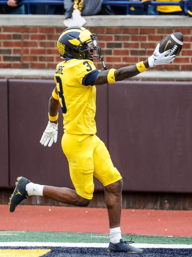 Michigan Wolverines football wide receiver Fred Moore