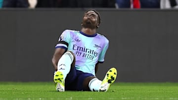 Bukayo Saka was withdrawn early against Crystal Palace