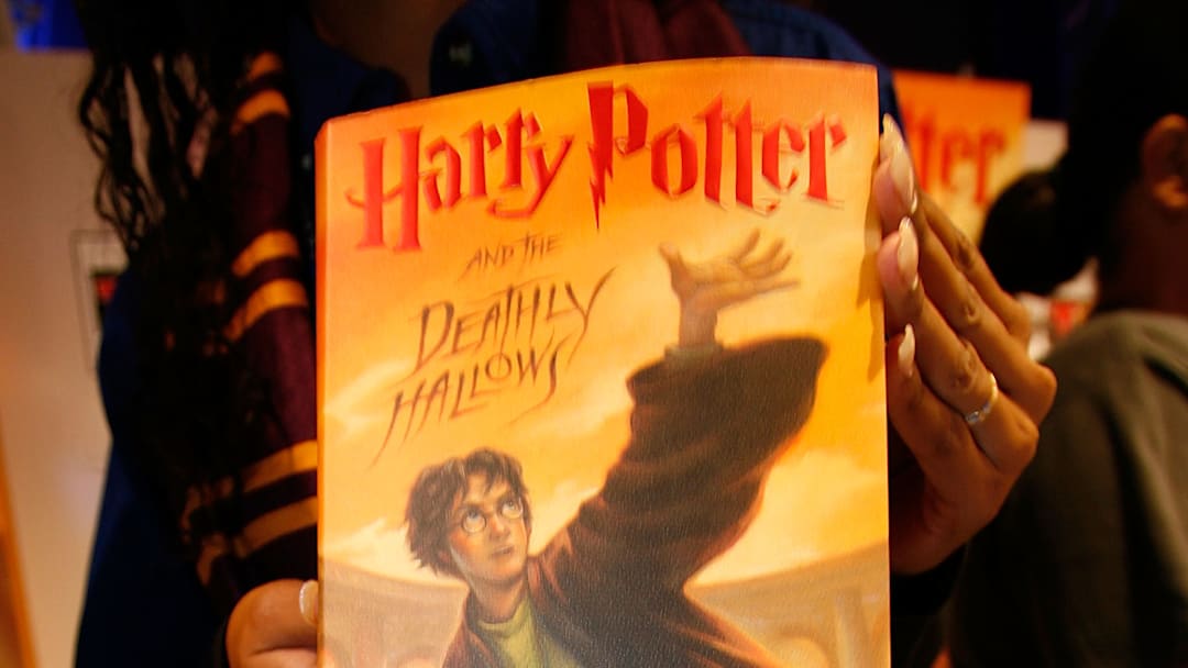 Release Of "Harry Potter and the Deathly Hallows" At Toys "R" Us in New York City