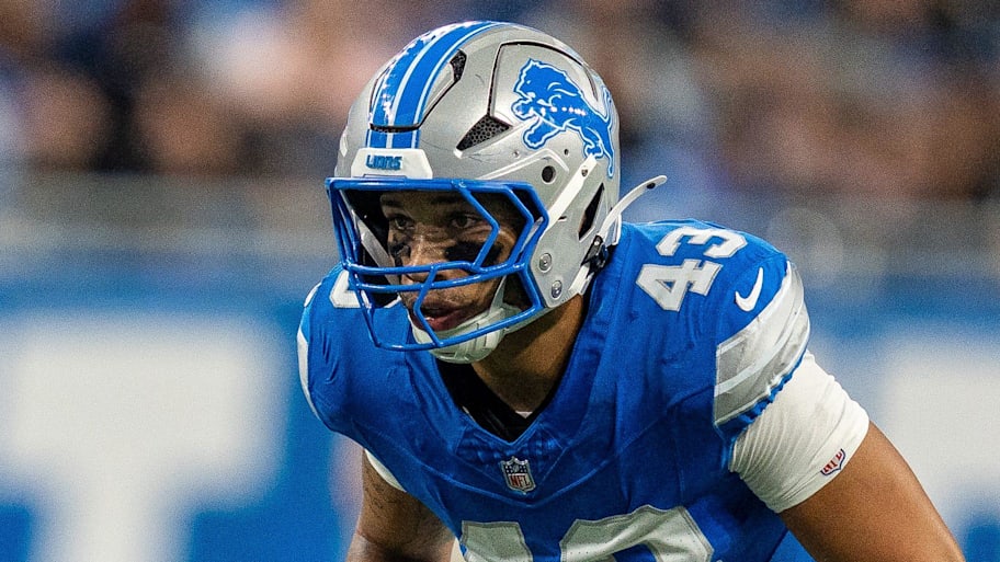 Detroit Lions linebacker DaRon Gilbert (43) | David Rodriguez Munoz / USA TODAY NETWORK via Imagn Images