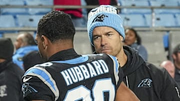 Dave Canales and Chuba Hubbard