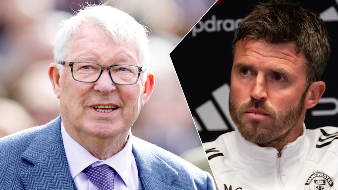 Sir Alex Ferguson (left) received a message of encouragement from Michael Carrick.