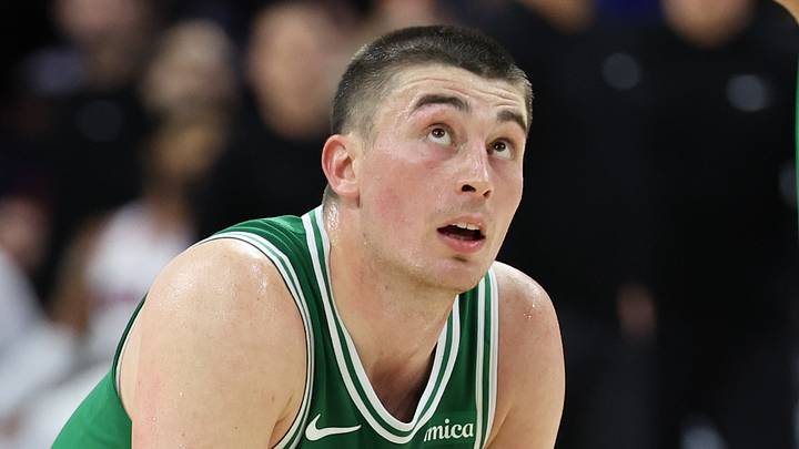 Apr 30, 2026; Philadelphia, Pennsylvania, USA; Boston Celtics guard Payton Pritchard (11) looks on during the fourth quarter against the Philadelphia 76ers at Xfinity Mobile Arena. Mandatory Credit: Bill Streicher-Imagn Images