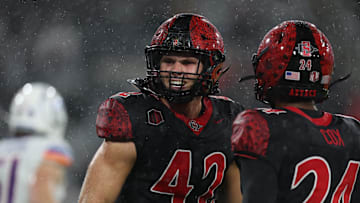 San Diego State Aztecs linebacker Brady Anderson (42).