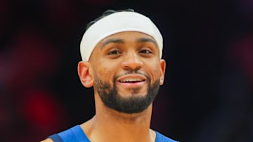 Nickeil Alexander-Walker #9 of the Minnesota Timberwolves in action against the Atlanta Hawks.
