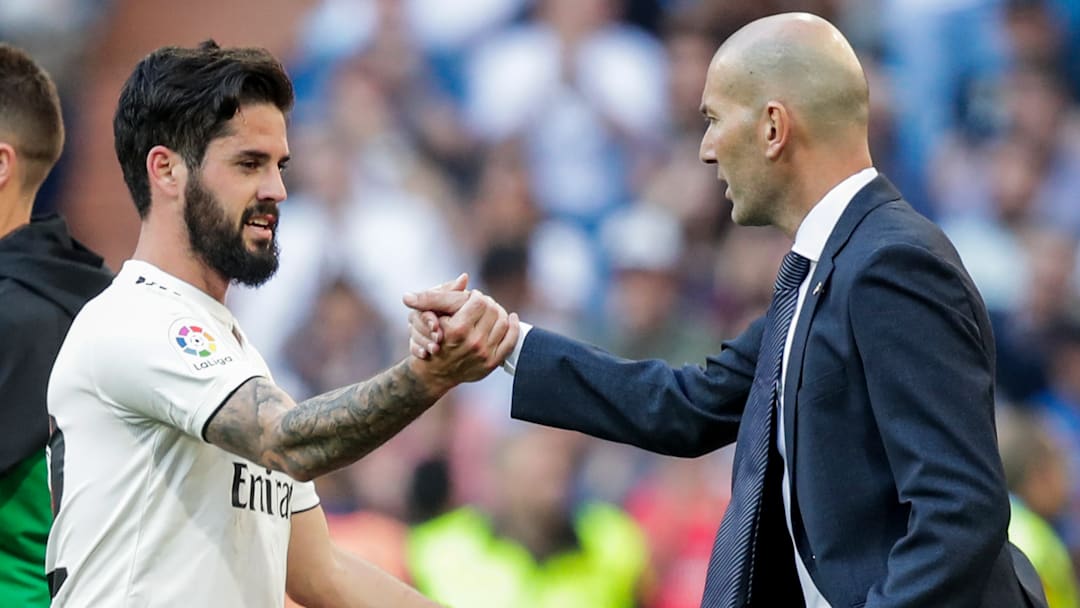 Isco et Zinédine Zidane, Real Madrid Isco et Zinédine Zidane, Real Madrid