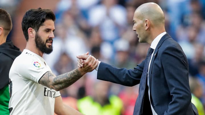 Isco et Zinédine Zidane, Real Madrid Isco et Zinédine Zidane, Real Madrid