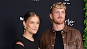 Nina Agdal and Logan Paul attend the 2024 Sports Illustrated Swimsuit Launch Party at Hard Rock Hotel