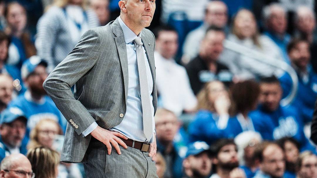 Kentucky Wildcats head coach Mark Pope looks on from the sideline during the game against Missouri in SEC college basketball Wednesday night at Rupp Arena in Lexington, Kentucky January 7, 2026.