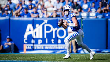 BYU quarterback Jake Retzlaff against Arizona