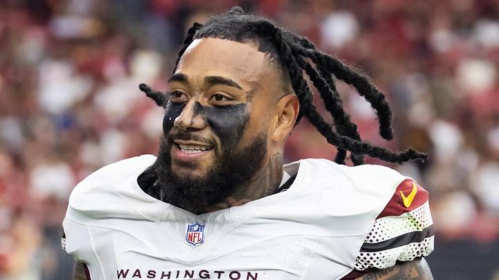 Washington Commanders linebacker Frankie Luvu