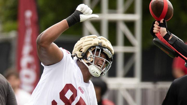 San Francisco 49ers defensive end Alfred Collins (95)