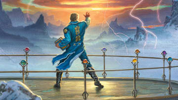 Wind and Truth by Brandon Sanderson, book five of The Stormlight Archive. Cover artwork by Michael Whelan.
